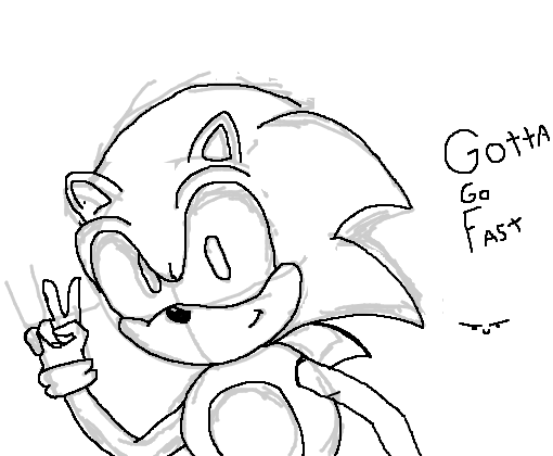 Desenho de Sonic pintado e colorido por Usuário não registrado o