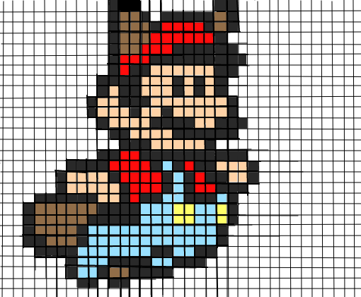 Mario em pixel 