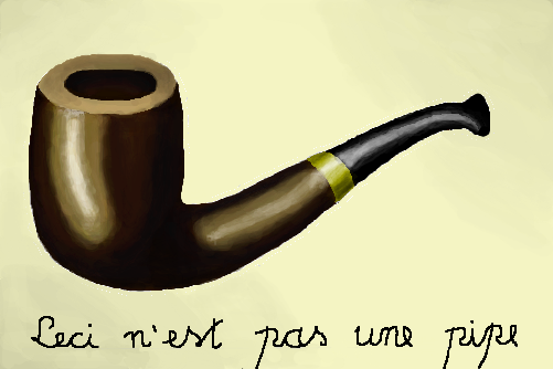 Ceci n\'est pas une pipe (Este não é um cachimbo) - René Magritte 