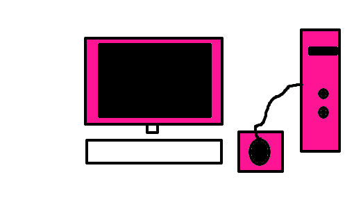 Computador rosa, aw :3