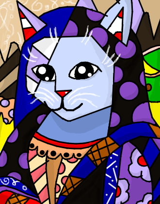 Mona Cat>> [Romero Britto]