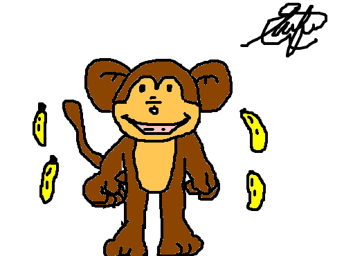 Macaco colorido - Desenho de matheus_ths - Gartic