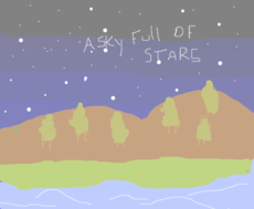 A sky full of stars.