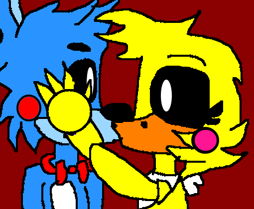 Toy Bonnie, Toy Freddy, and Toy Chica as wolves