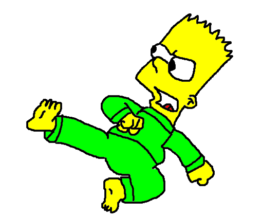 Bart manjando no paranauê