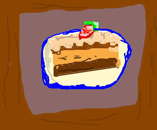 Uma fatia de bolo