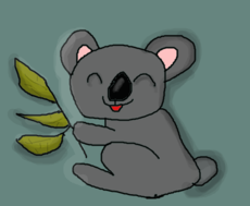 coala feliz