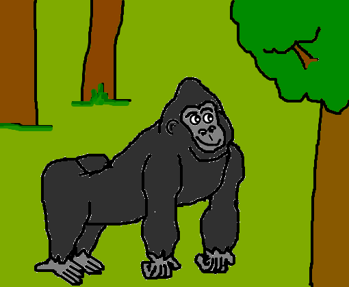 Gorila dando um mortal de costas! #streamer #desenho #garticphone #liv