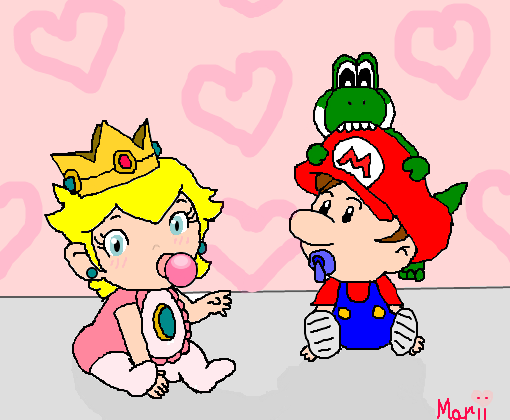 Peach, Mario e Yoshi Baby