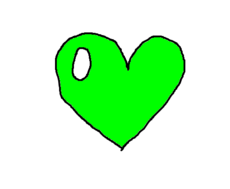 coração verde