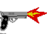 Arma (Bang). Pixel Art.