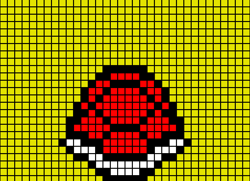 Casco Vermelho. Pixel Art