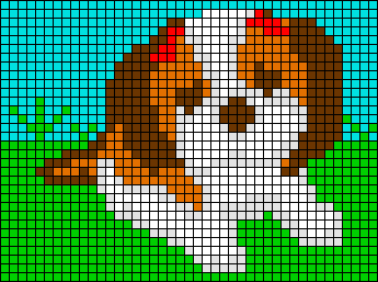 Dog. Pixel Art.