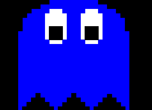 Fantasma do Pac Man. Pixel Art