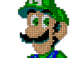 Luigi. Pixel Art.