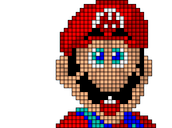 Mario. Pixel Art