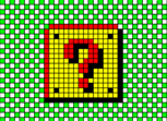 Mario Question Block. Pixel Art.