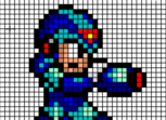 Megaman. Pixel Art.