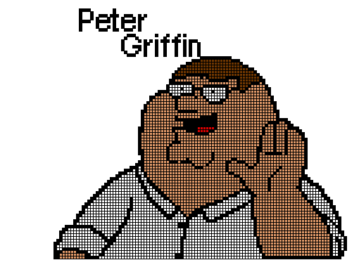 Peter Griffin. Pixel Art. - Desenho de matheus1569 - Gartic