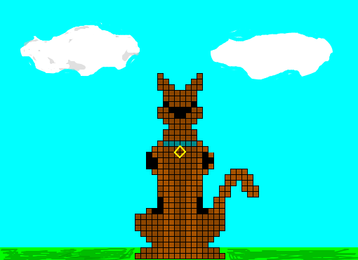 Scooby-Doo. Pixel Art.