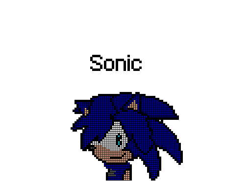 Sonic. Pixel Art.