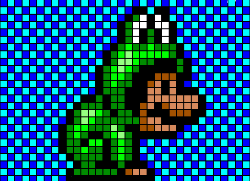 Super Mario Froggy. Pixel Art.