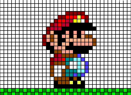 Super Mario. Pixel Art