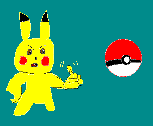 Pikachu não quer pokebola