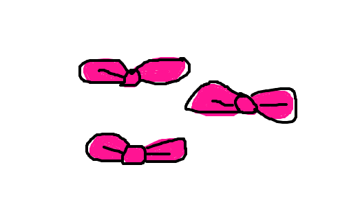 lacinhos cor de rosa