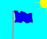 bandeira azul completa