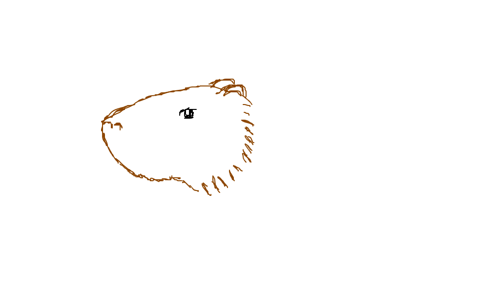 Capivara - Desenho de ponteirinha - Gartic