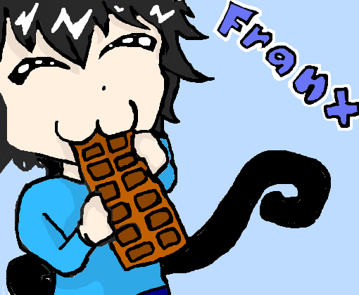 Franx comendo Chocolate