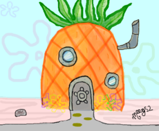 ... and it lives in a pineapple under the sea
