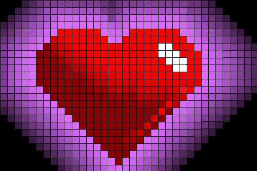 Coração pixel