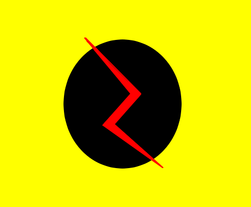 símbolo do Flash Reverso
