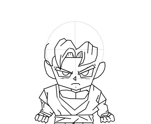Desenho-Goku SSJ4(Passo a Passo)