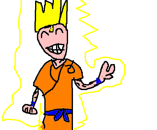 Como desenhar o GOKU SORRINDO passo a passo - Muito Fácil 