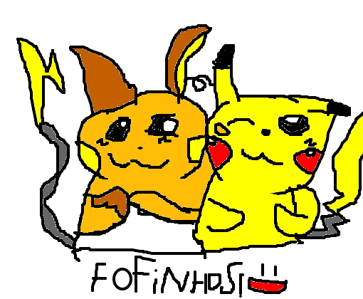 Raichu e Pikachu