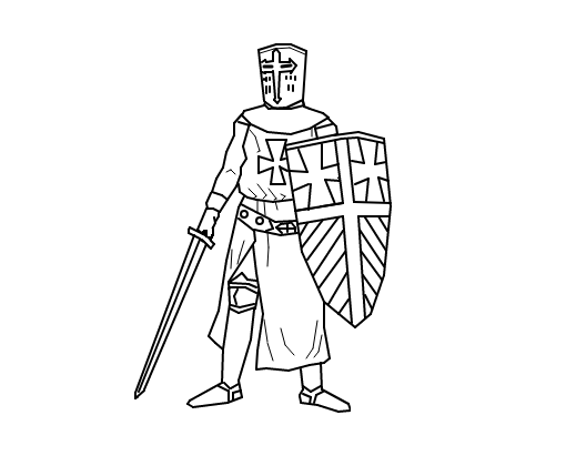 Cavaleiro Templário - Desenho de god_of_underworld - Gartic