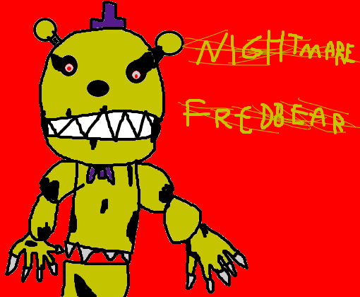 Nightmare Fredbear - Desenho de _walts_ - Gartic