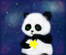 o panda e sua estrela