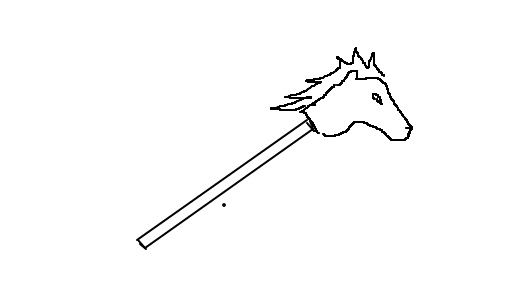 Cavalo de pau - Desenho de miser - Gartic