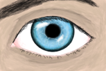 eu mesma criei *-* *Olho azul*