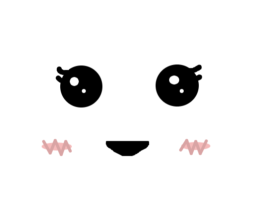 Desenhos animados kawaii olhos e bocas. emoji fofo emoji
