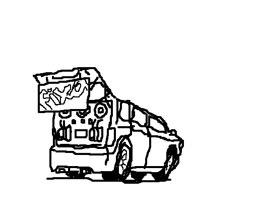 Desenhos de carro e caminhão na FIXA