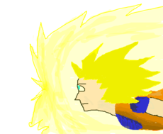 Goku ssj1 (voando)