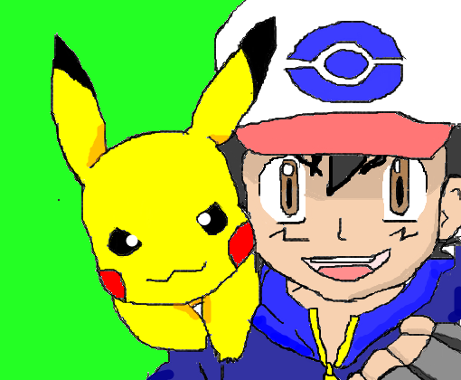 Ash & Pikachu - Desenho de endo_ - Gartic