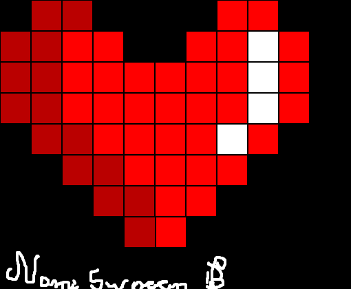 Coração ao pixel