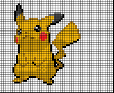 pikachu- pixel art