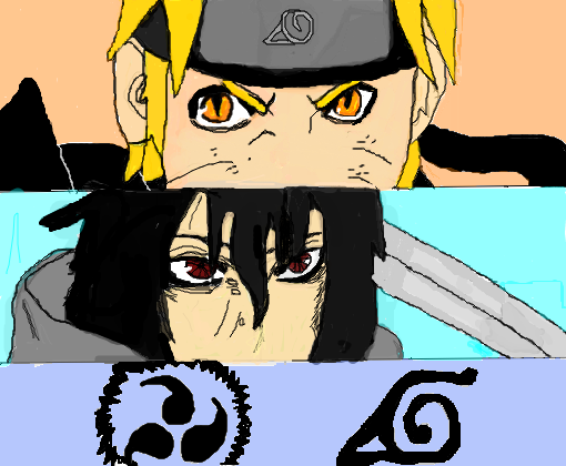 Naruto Shippuden e Sasuke Uchiha - Desenho de natal15 - Gartic